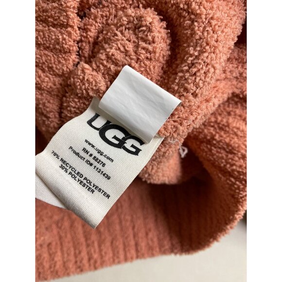 UGG Womens Cozy Teddy Sweater Size XL Cozy Warm Orange Fall Winter Pumpkin - Picture 6 of 13